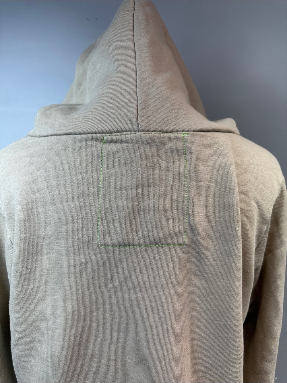Aviator Nation Tan 5 Stripe Hoodie featuring a rainbow stripe - Small - Picture 4 of 5